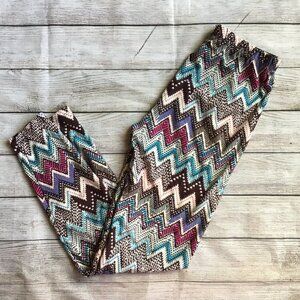 Women’s Chevron Print Leggings One Size